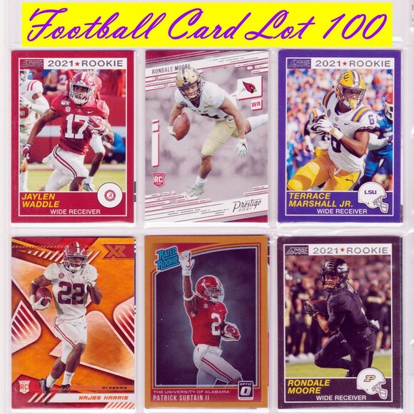 Football Cards Pack Lot of 100 - Picture 1 of 5
